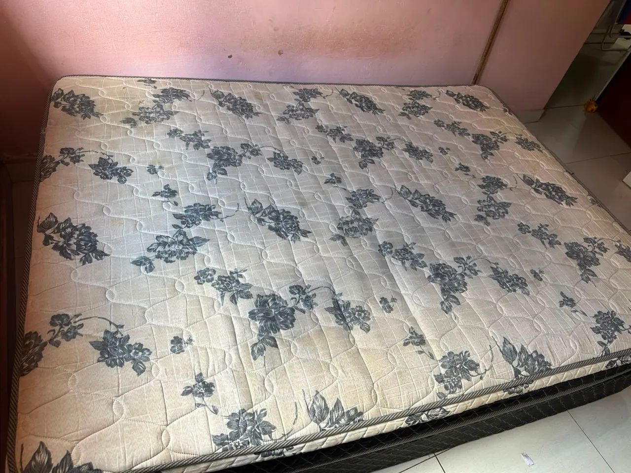 Cama box base + colchão de casal