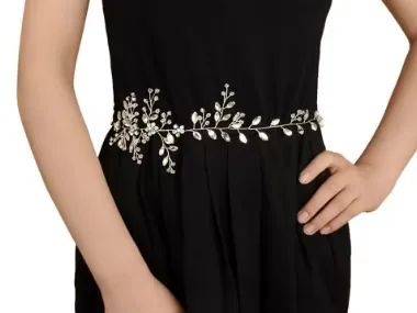 Cinto com strass para vestido de noiva, - Foto 5