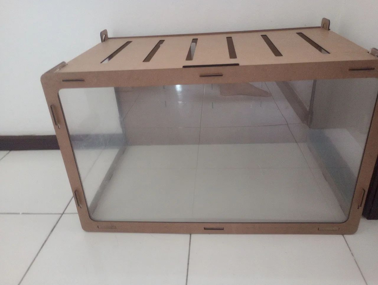 Terrario para roedores médio 60cmx37cmx40cm(com divisória*brinde*) - Foto 2