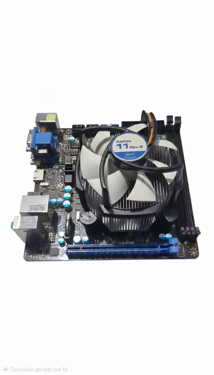 Kit placa mãe msi H81l mais processador Intel core I5 4460 e cooler - Foto 2