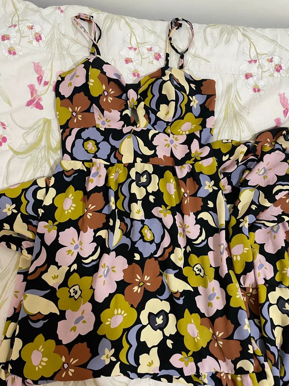 Vestido longo florido 