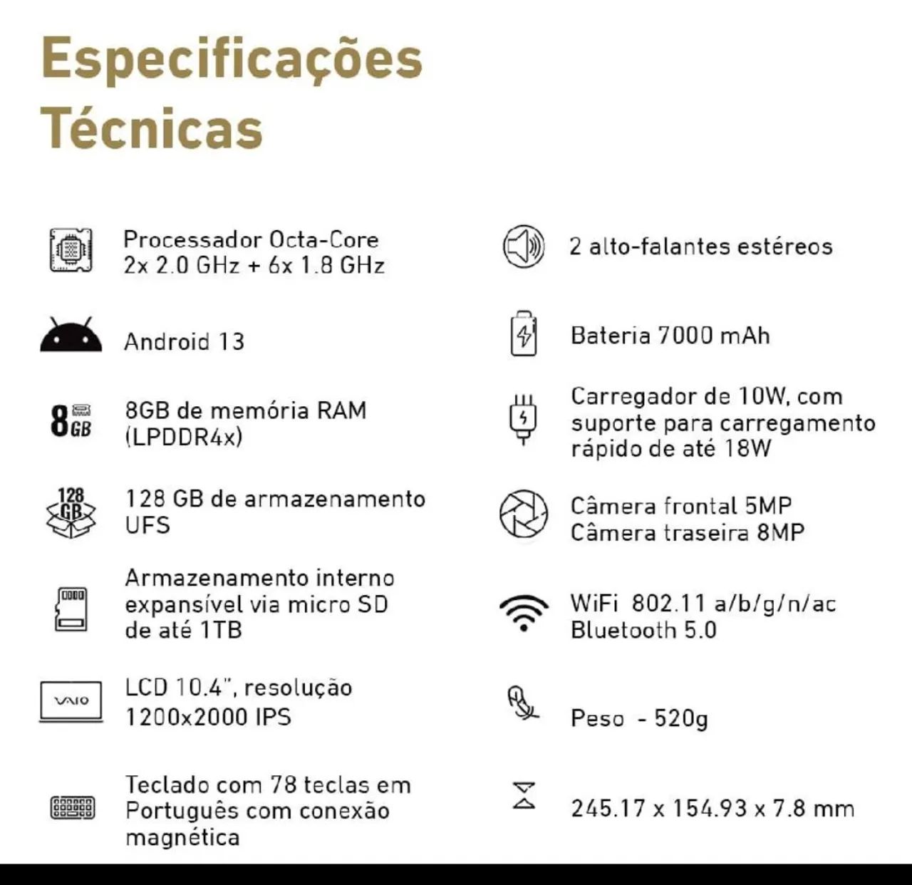 Vendo esse tablet da marca vaio  - Foto 3