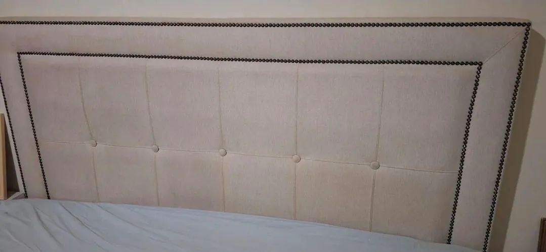 Cabeceira de cama Queen estofada no linho - Foto 3