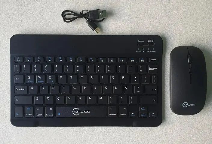 Kit Teclado Com Mouse Sem Fio Bluetooth - Entrega Grátis - Foto 2
