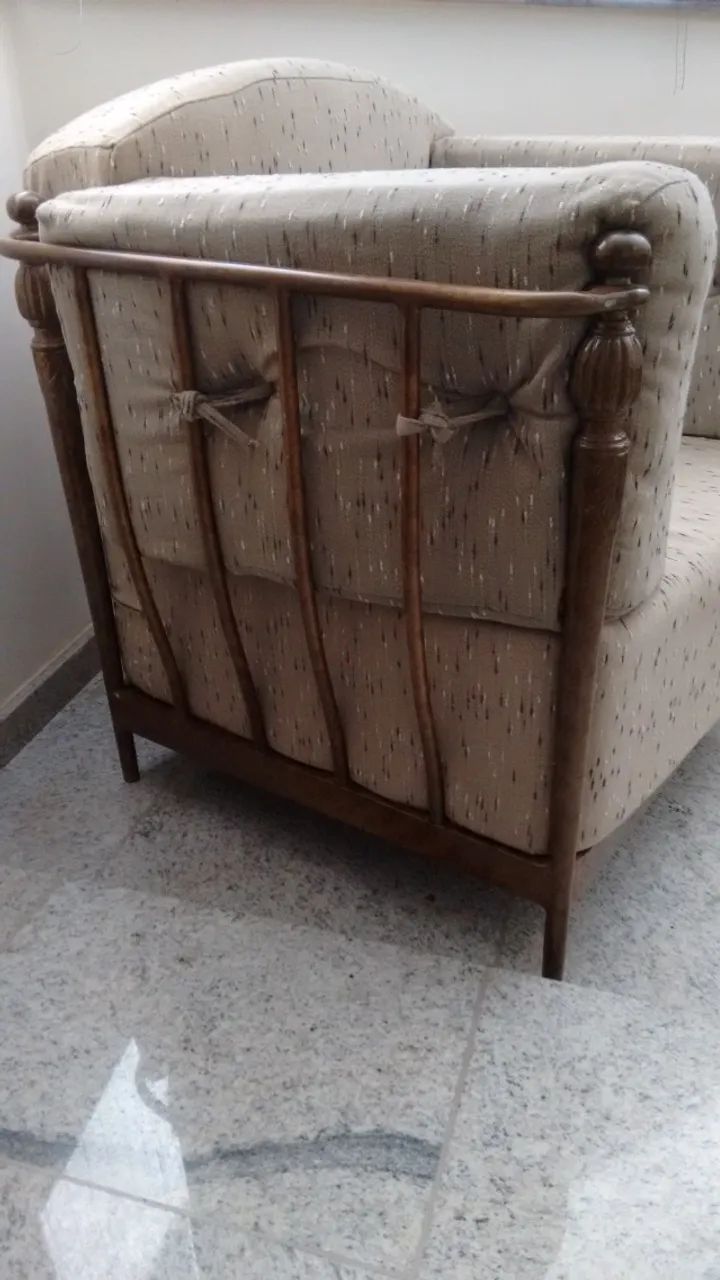 Poltrona MAC Design Antiga - Ferro e Tecido - Exclusiva e Rara - Foto 4