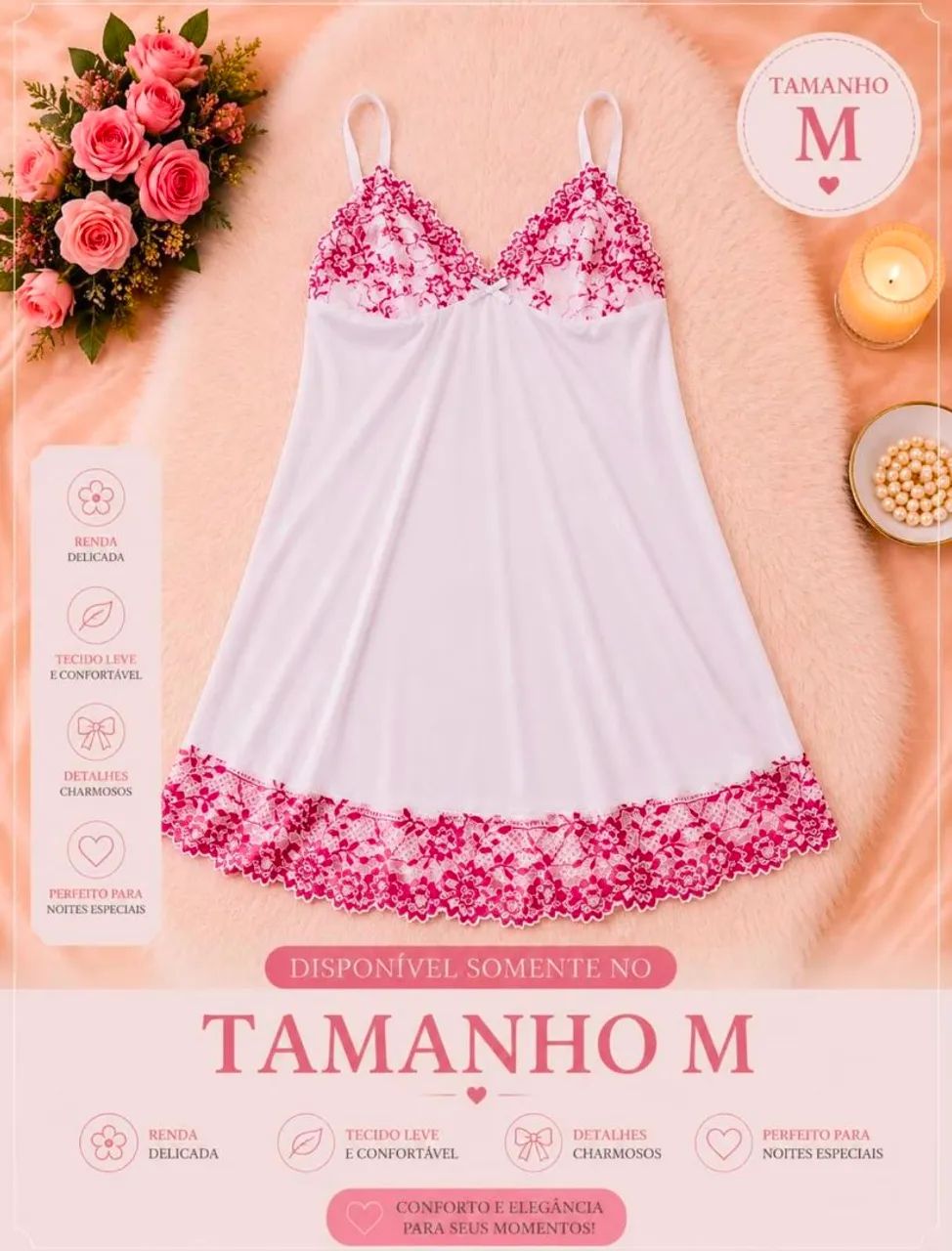 Pijama - babydoll Premium feminino variado 3 - Foto 4
