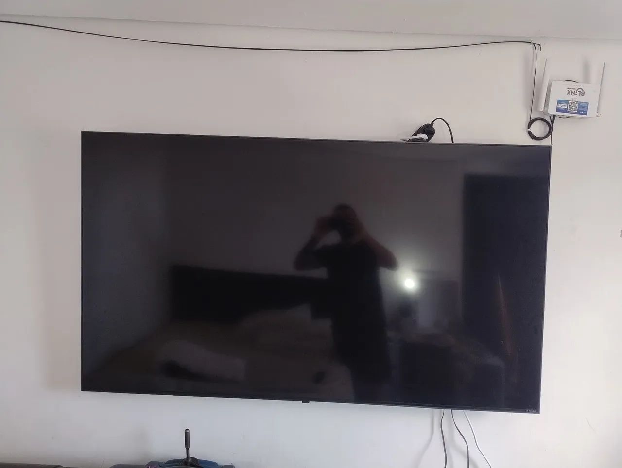 Smart tv lg 65 polegadas impecável completa 