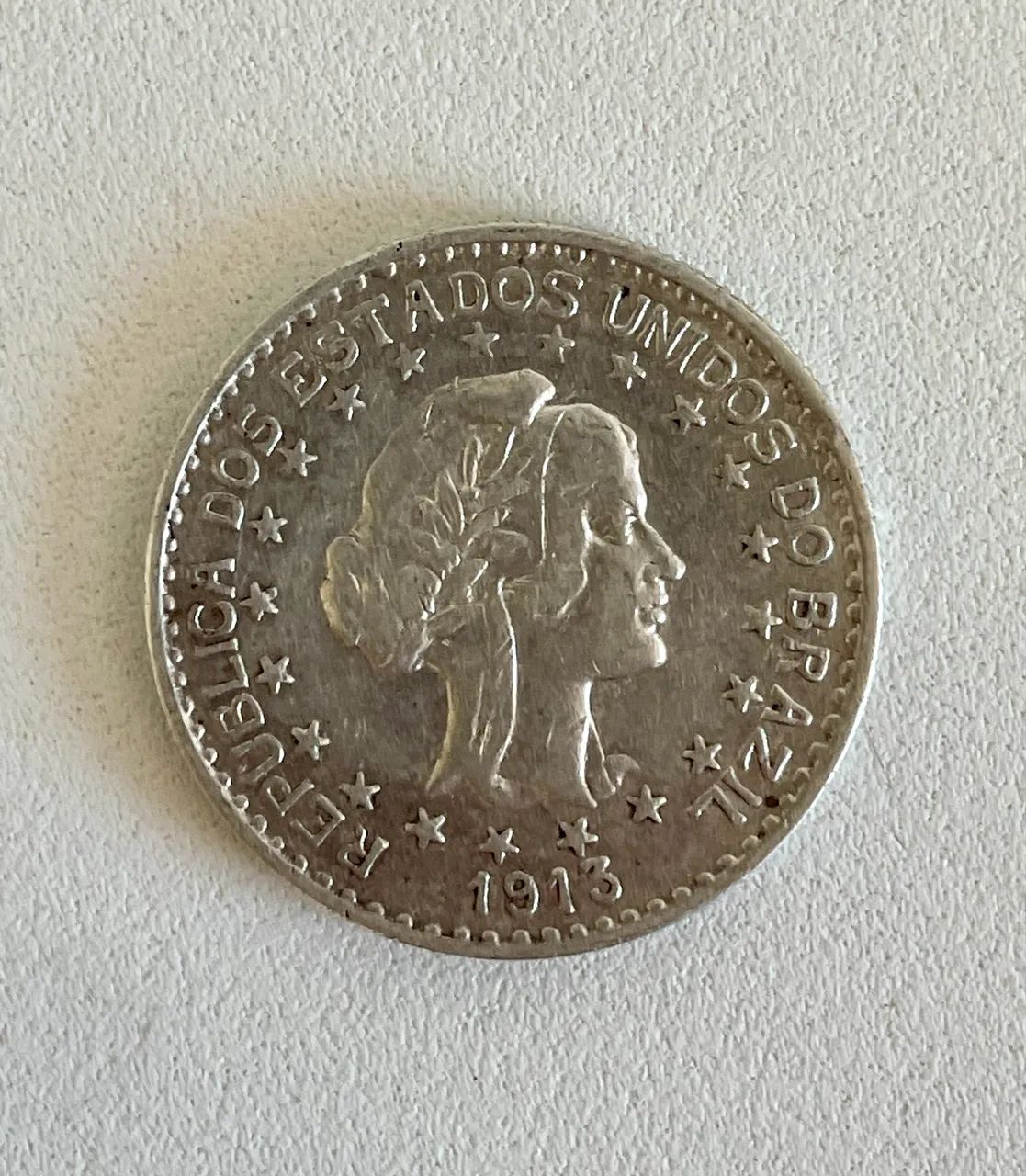 Moeda Antiga de 1000 Reis de 1913 -A  - Foto 2