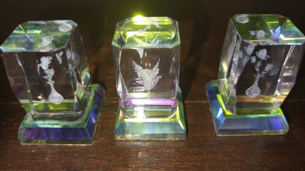 Bloco em cristal com impressão a laser - Foto 3