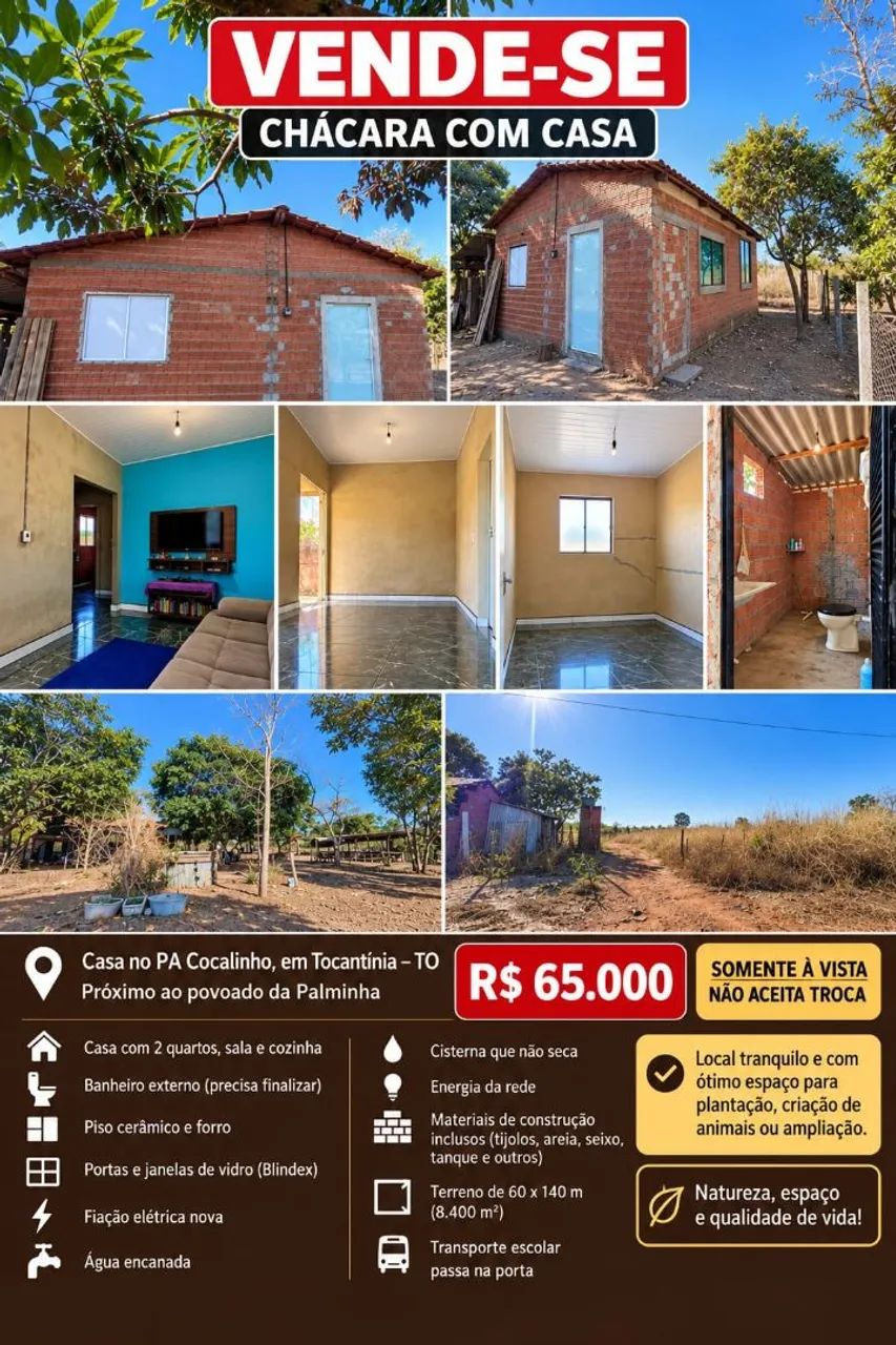 Sítio Chácara com casa 