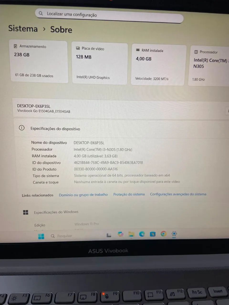 Notebook Acer i3-N305 -1ano de garantia  - Foto 4
