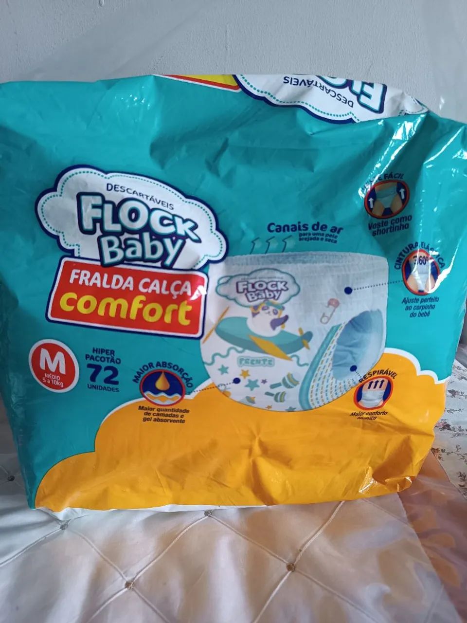 COMBO DE FRALDAS TAMANHO ?M? - Foto 4