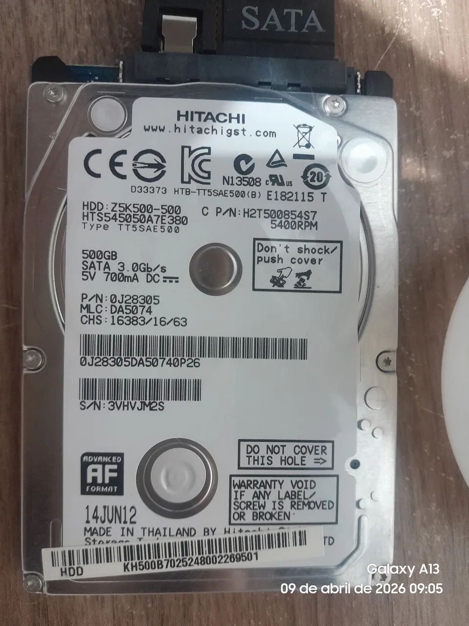 2 notebook hard drives: 500 GB and 320 GB422991677463603203