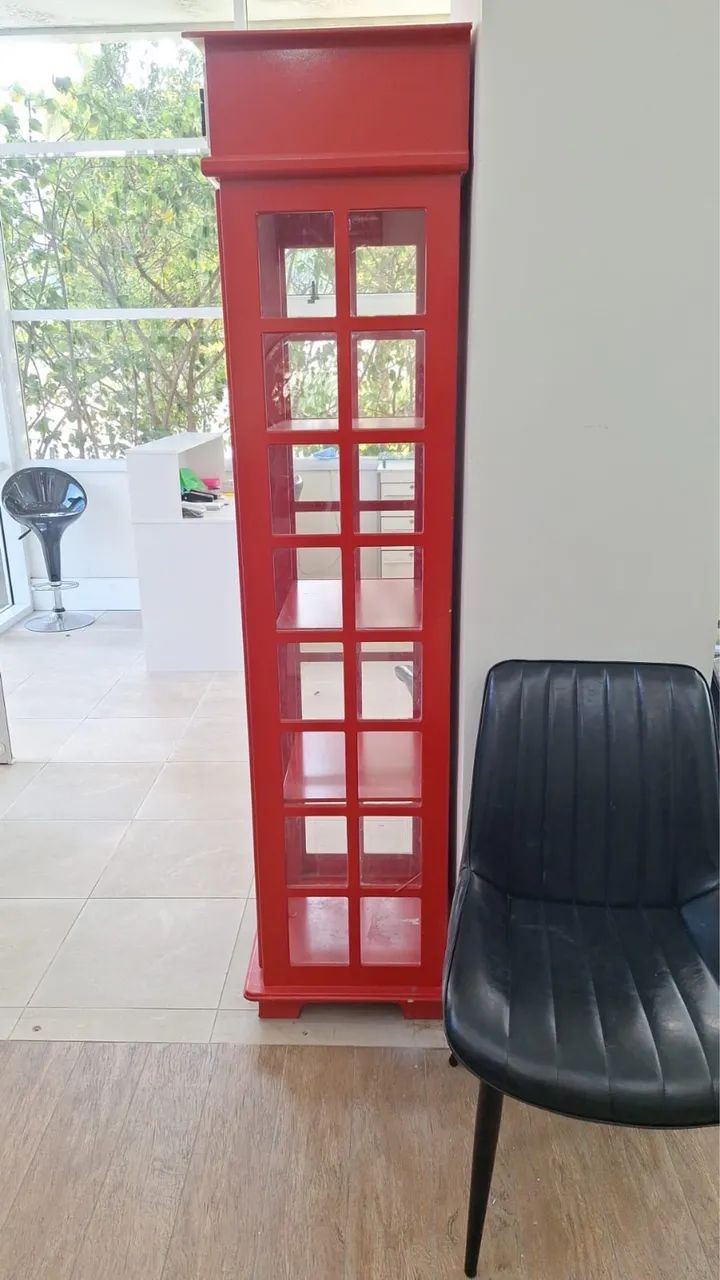 Cristaleira Cabine Telefônica de Londres - Foto 2