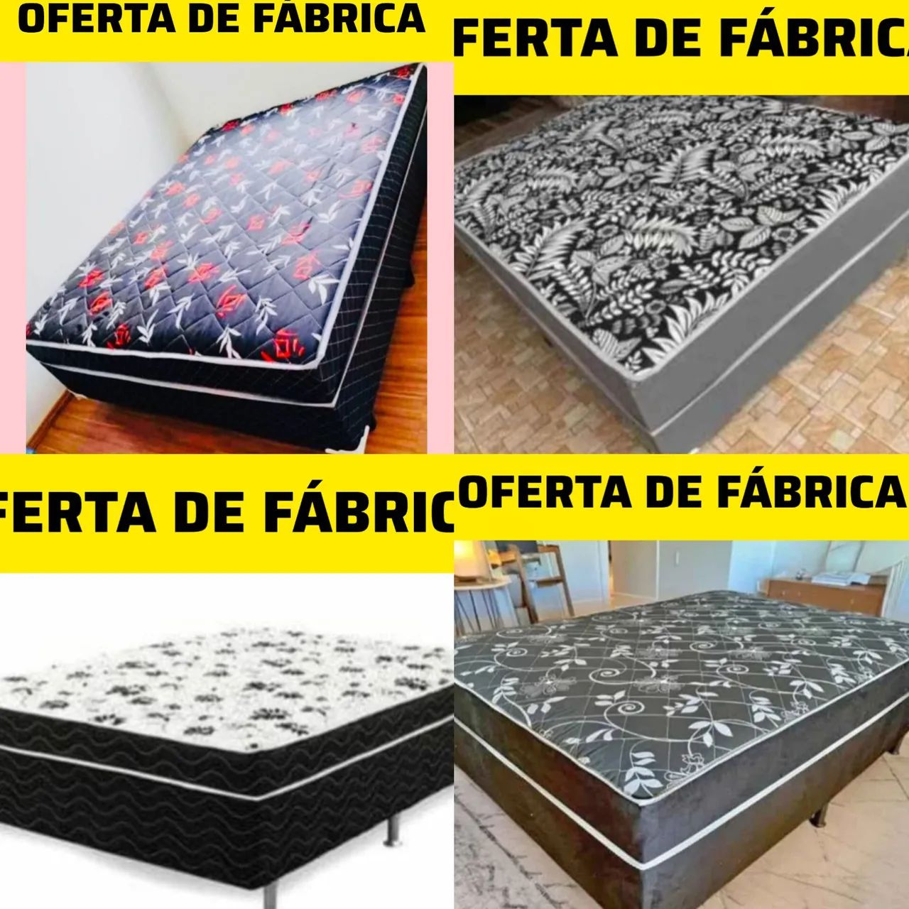 OFERTA DE CAMAS DE FÁBRICA: CAMA BOX CONJUGADA (PASSE O CEP)
