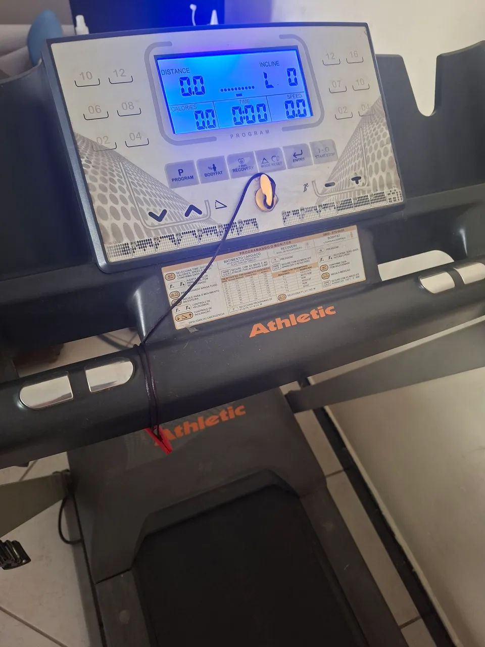 Esteira ergometrica athletic 