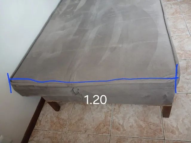 Sofá-Cama Casal Cinza, Bem Conservado - Foto 4