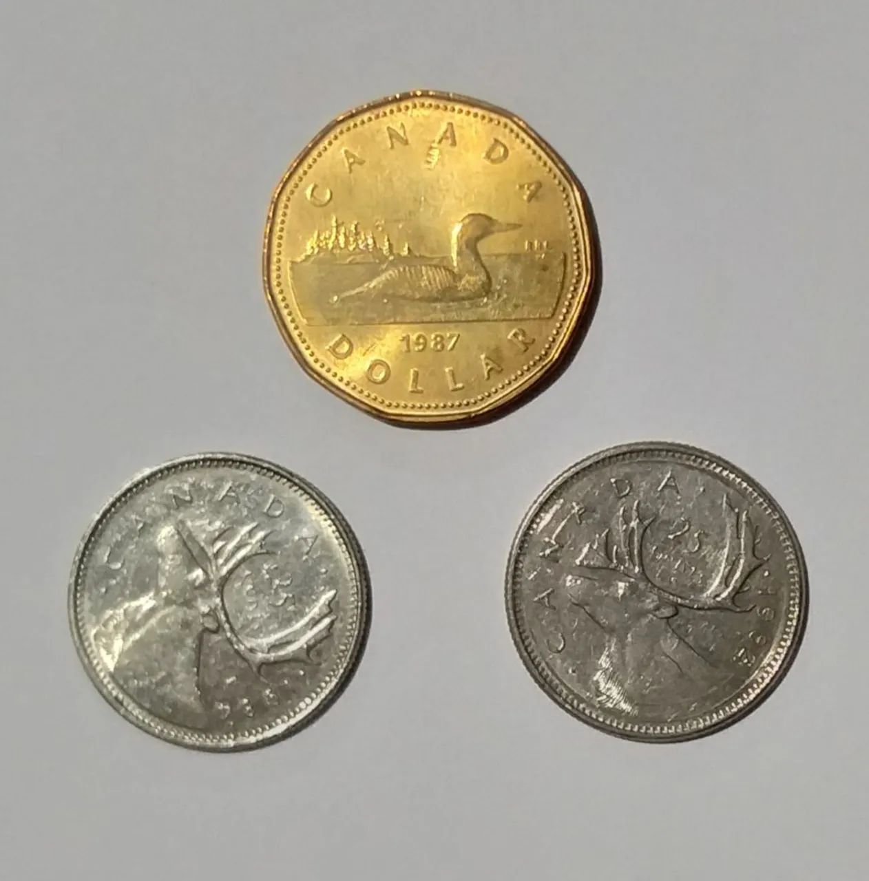MOEDAS DO CANADÁ, 1982, 1984, 1987. - Foto 4
