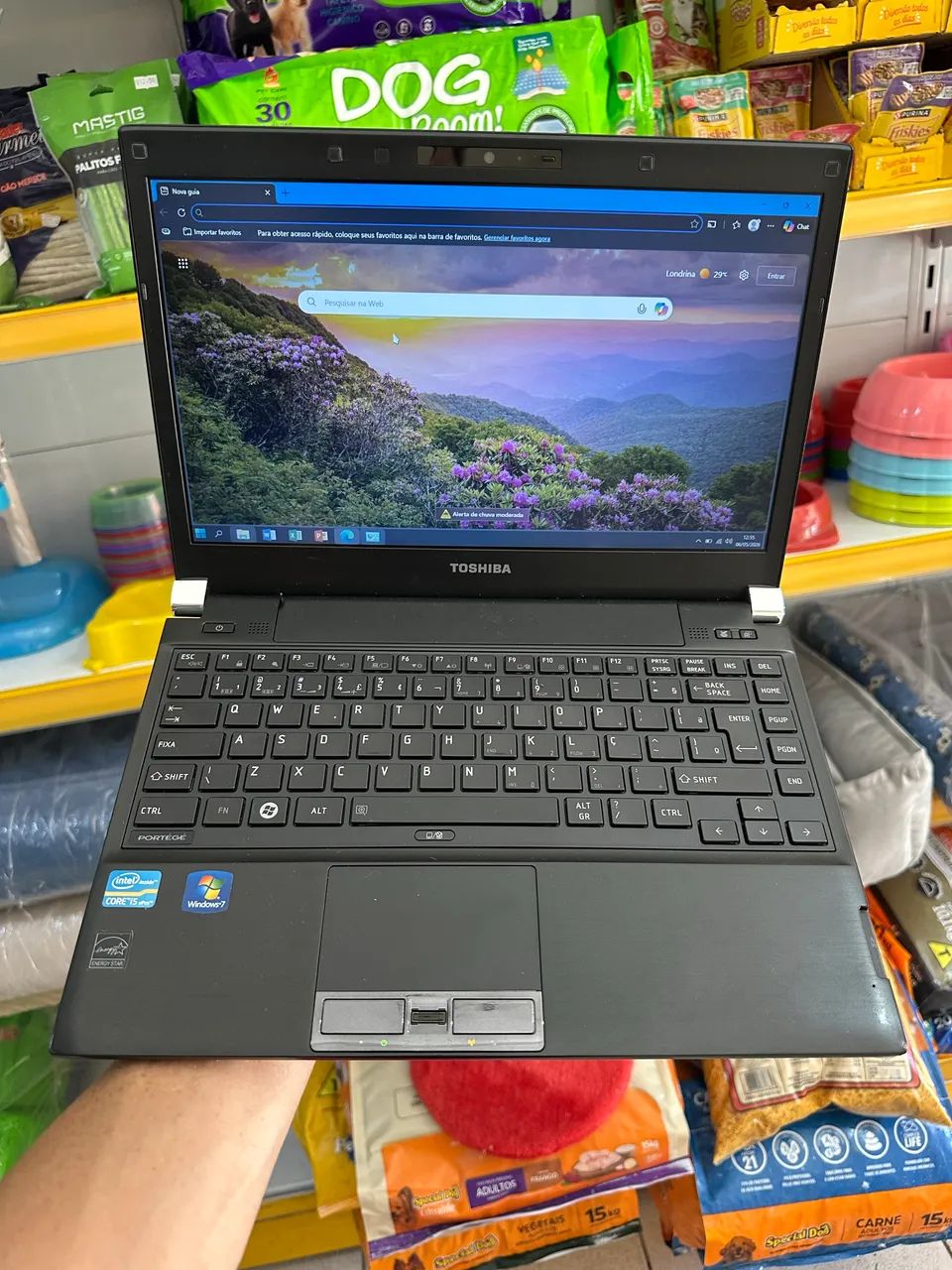 Notebook Toshiba core i5 3ª geração 120 ssd 4 gb ram
