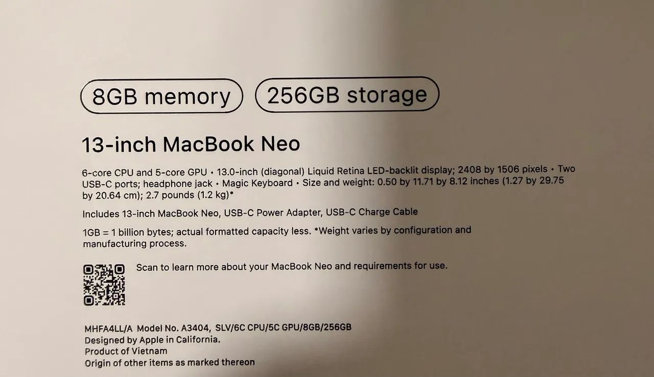MACBOOK NEO 256g - Foto 5