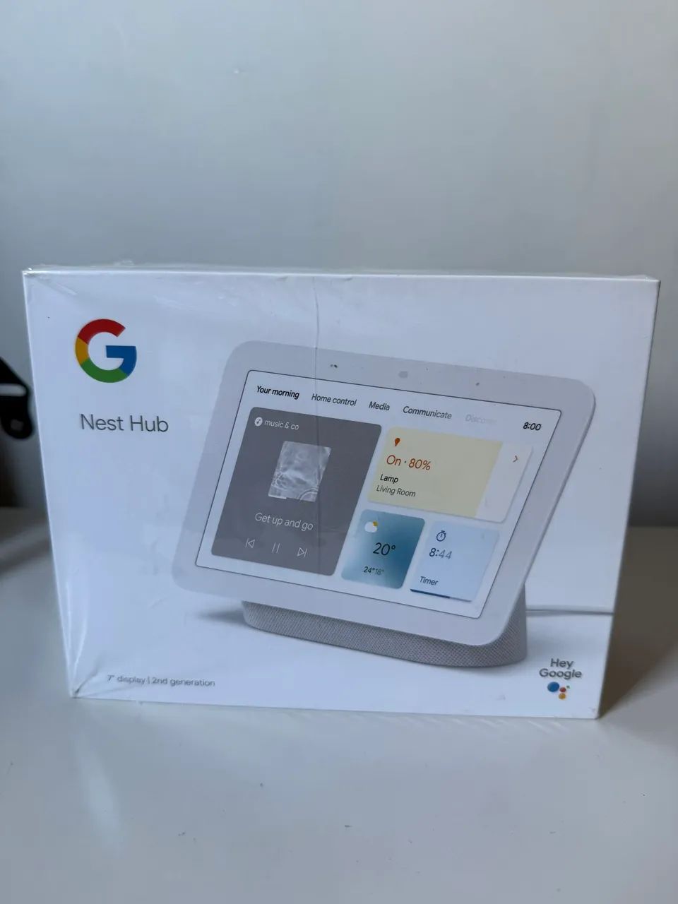 Google Nest Hub 2 Gen, Cor Chalk, Zero
