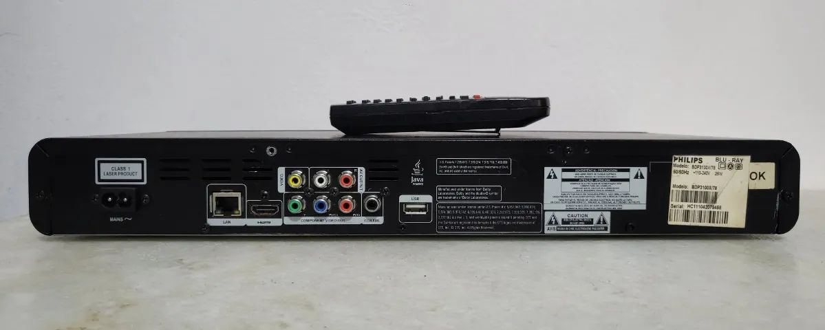 Aparelho De Bluray Philips Bdp3100 Hdmi Net Cd/dvd Usb Mp3 Preto 110/220v - Bivolt - Foto 3
