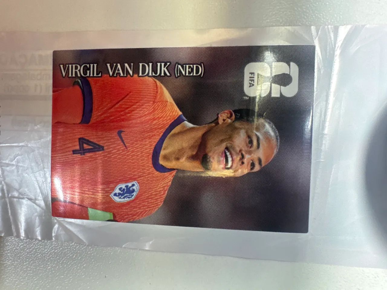 Figurinha Coca-cola Virgil Van Dijk Copa 2026