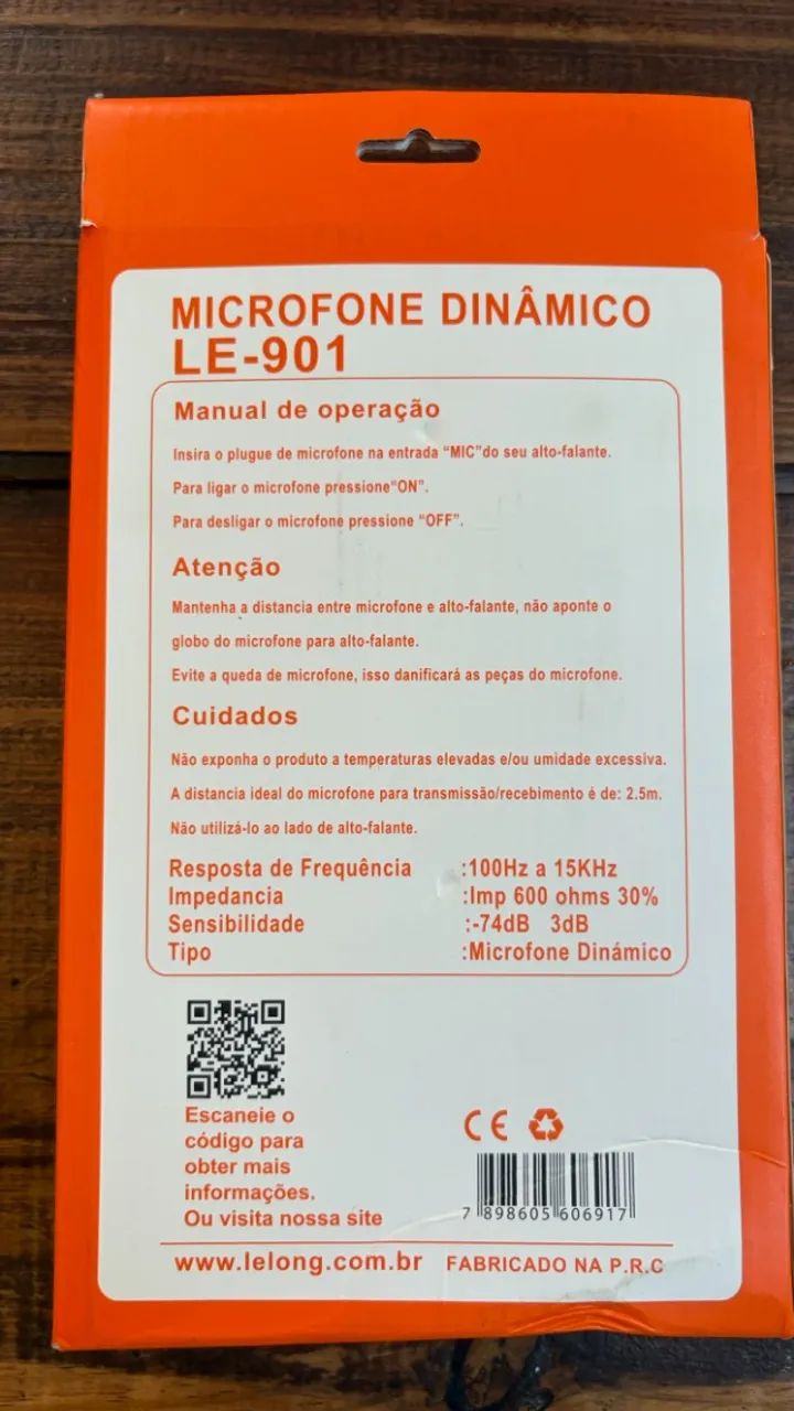 Microfone com fio Lelong (par) - Foto 2
