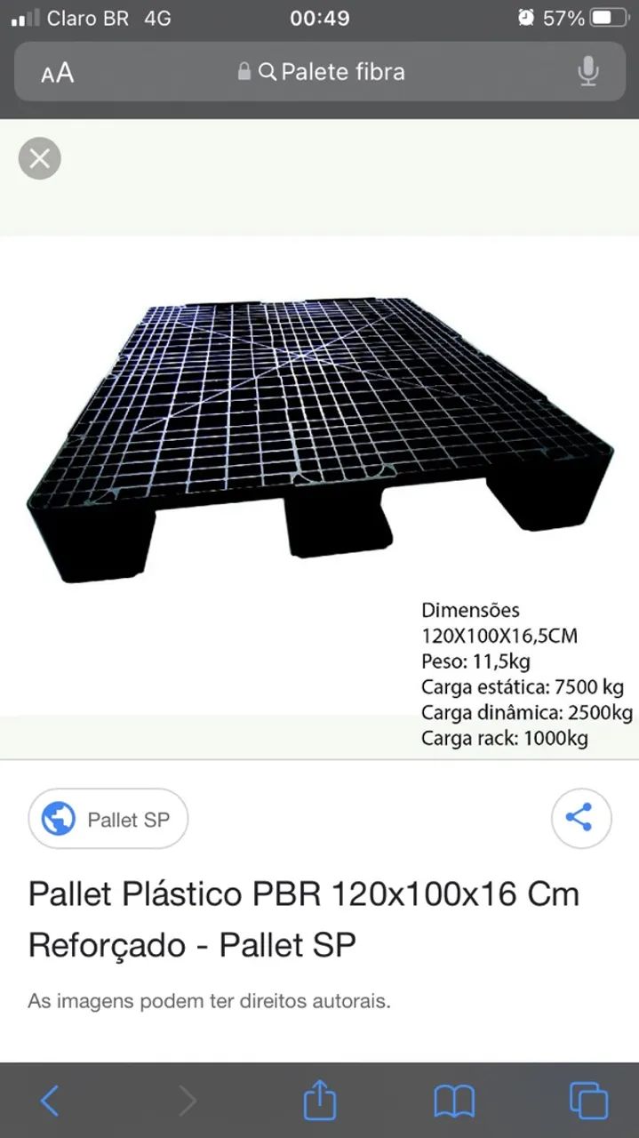 Palete fibra