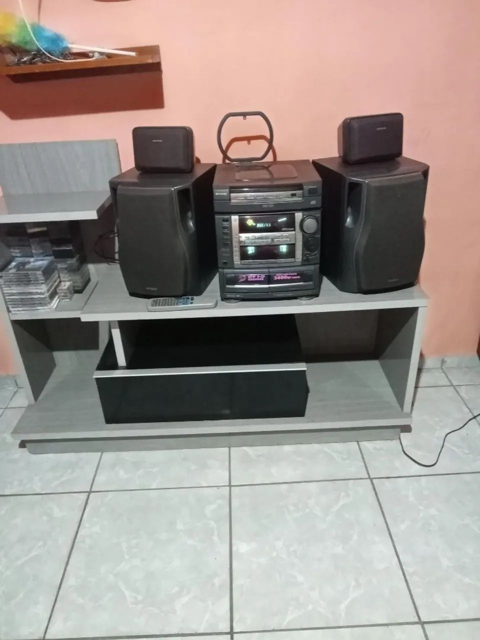 Aparelho de som e rack - Foto 5