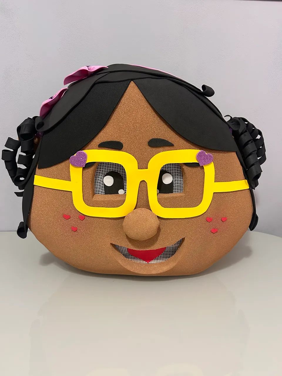 Cabeção de espuma menina 