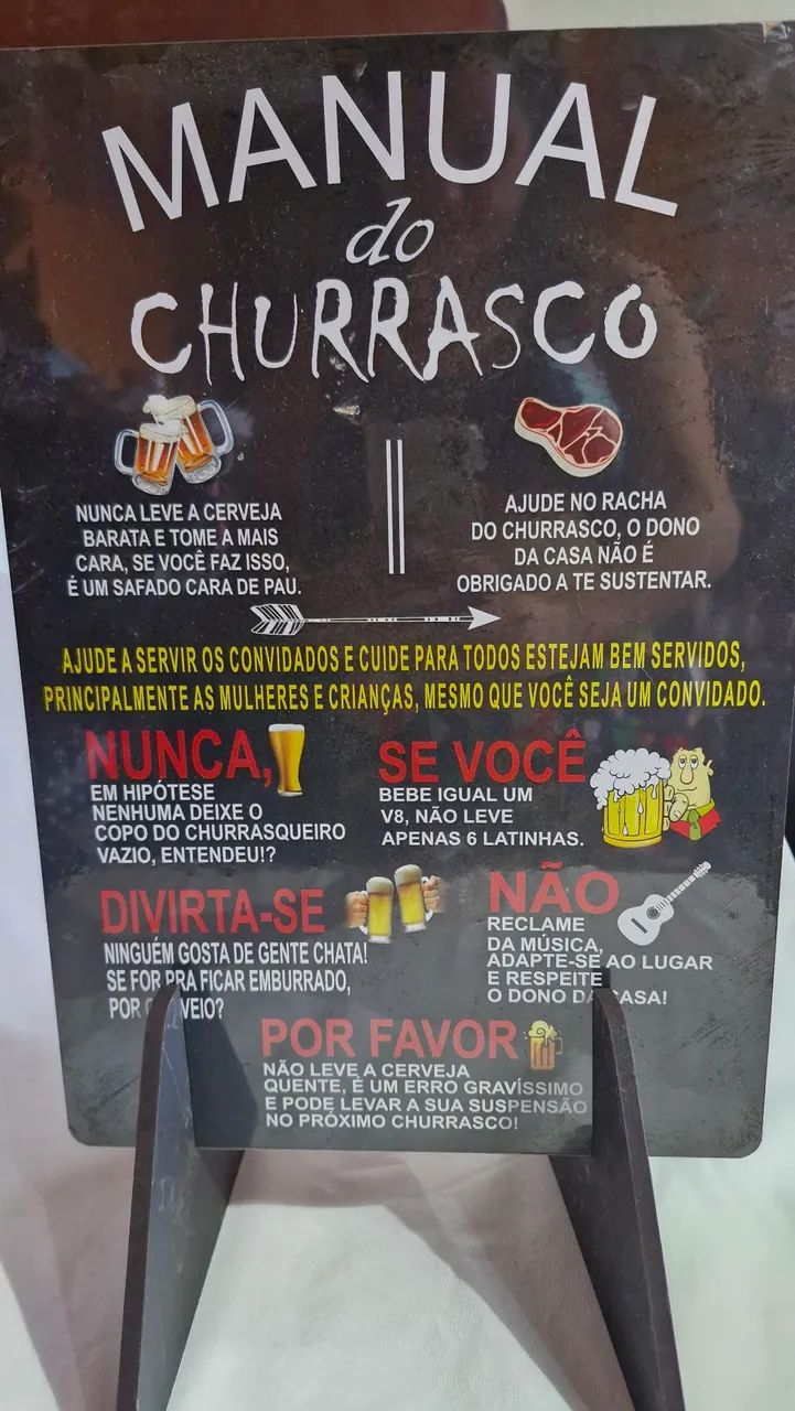 Painel churrasco com suporte  - Foto 3