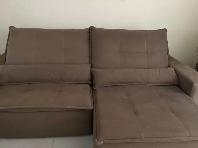 Sofá Retrátil e Reclinável 3 Lugares - 2,50 m | Excelente Estado - Foto 4