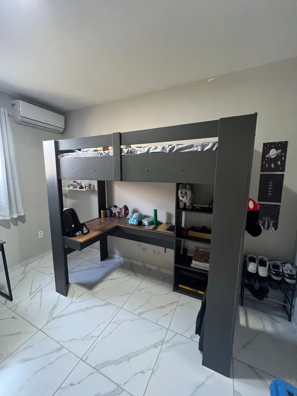 Cama solteiro com escritório  - Foto 3