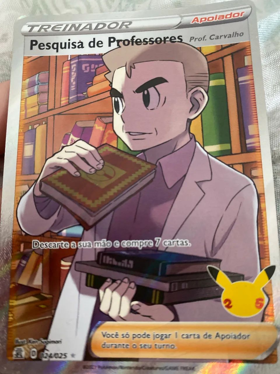 Cartinha Pokémon prof.Carvalho 