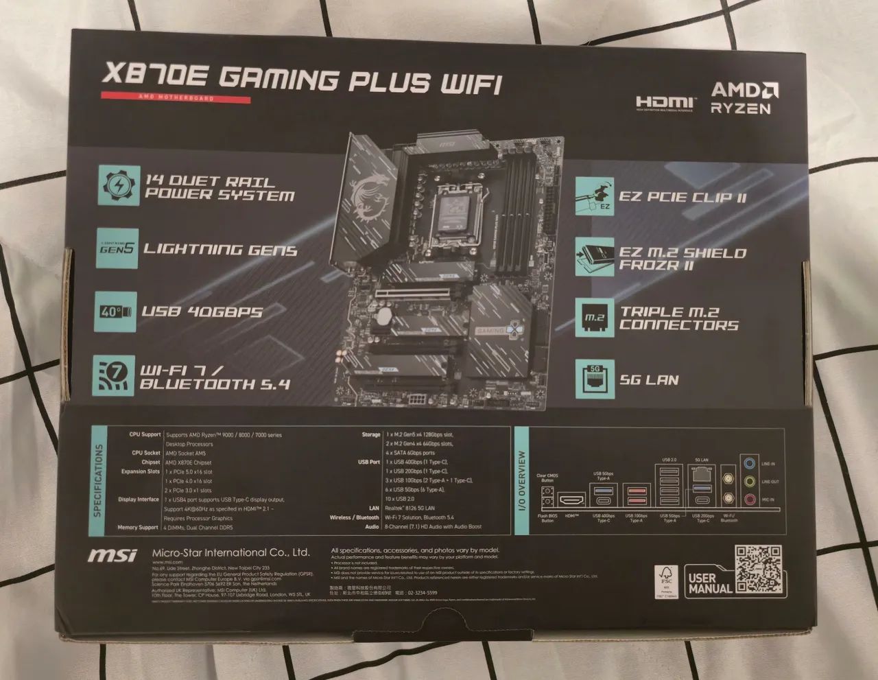 Placa mãe X870E Gaming Plus Wifi - Foto 2