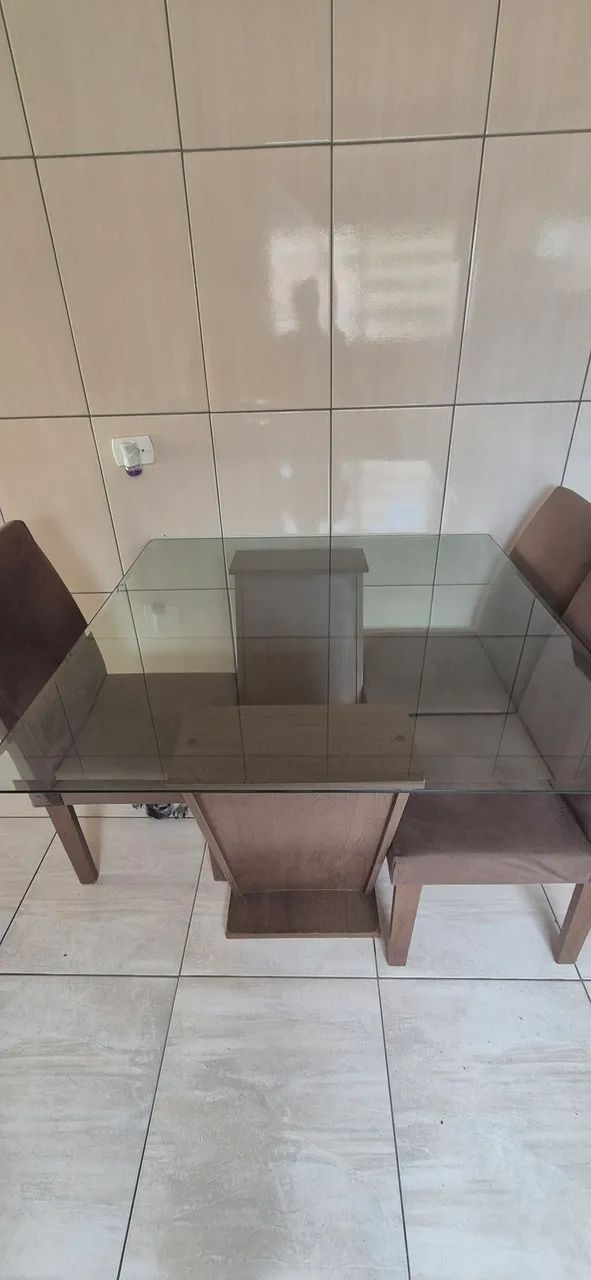  mesa de jantar vidro