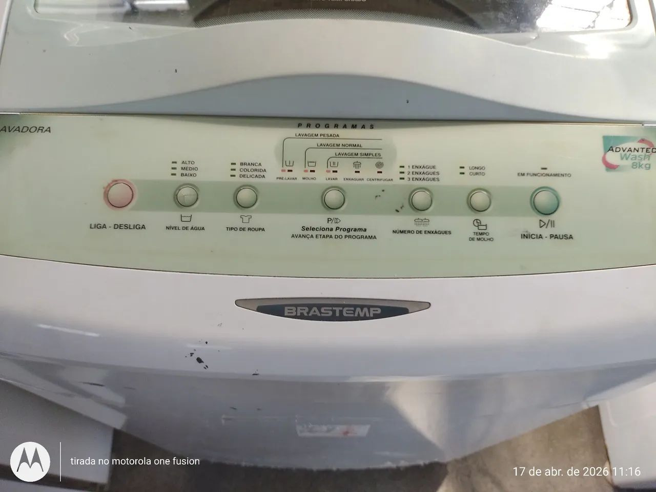 LAVADORA BRASTEMP ELETRÔNICA 110V