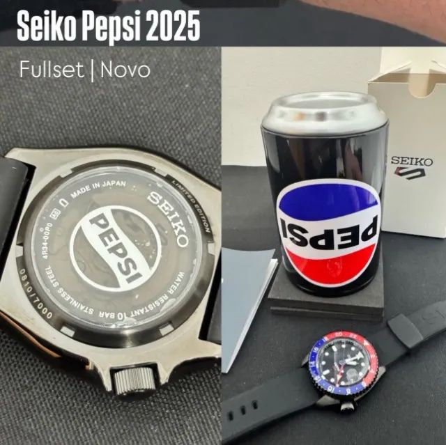 Seiko Pepsi GMT Edição Ltda - Foto 4