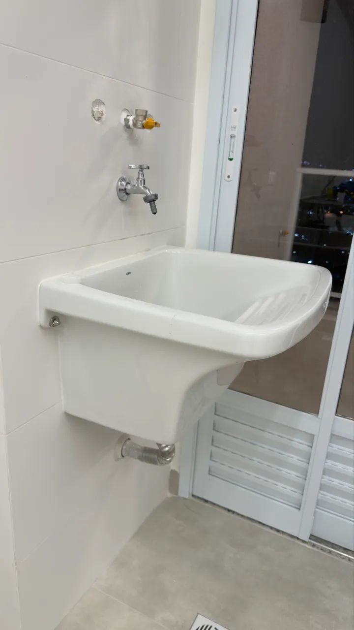 Tanque de Louça Suspenso Branco - NOVO (Retirado de Apartamento) - Foto 2