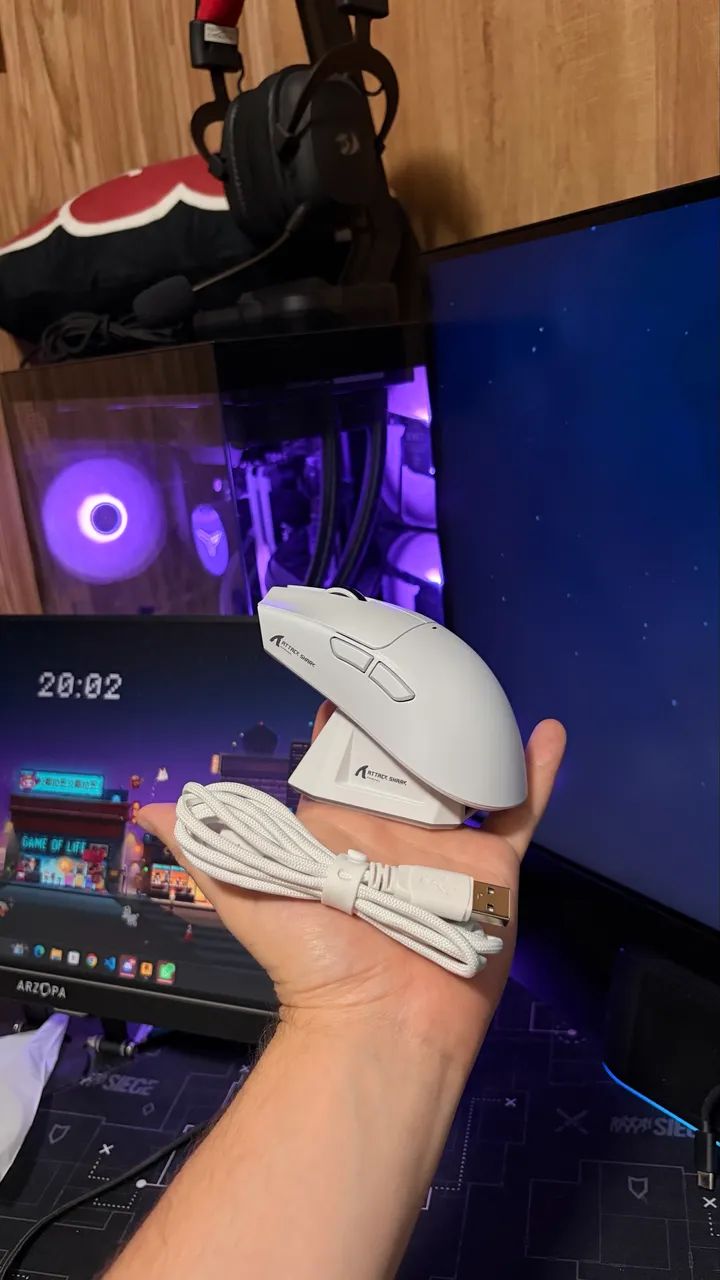 Novo - Mouse Gamer Attack Shark X11  - Foto 2