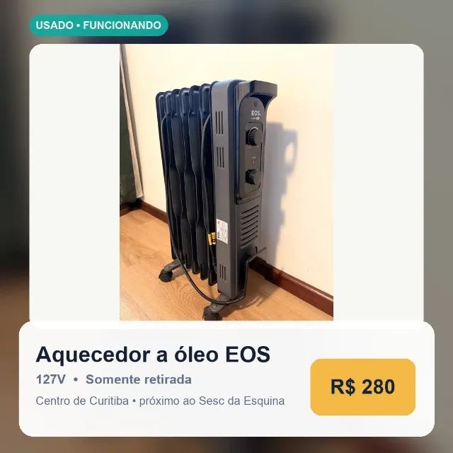 Aquecedor a óleo EOS 127V