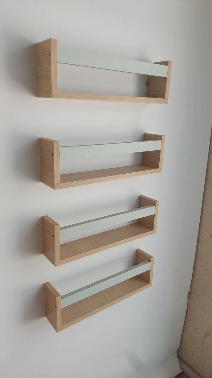 Kit com 4 prateleiras para livros - multiuso- Mdf  - Foto 3