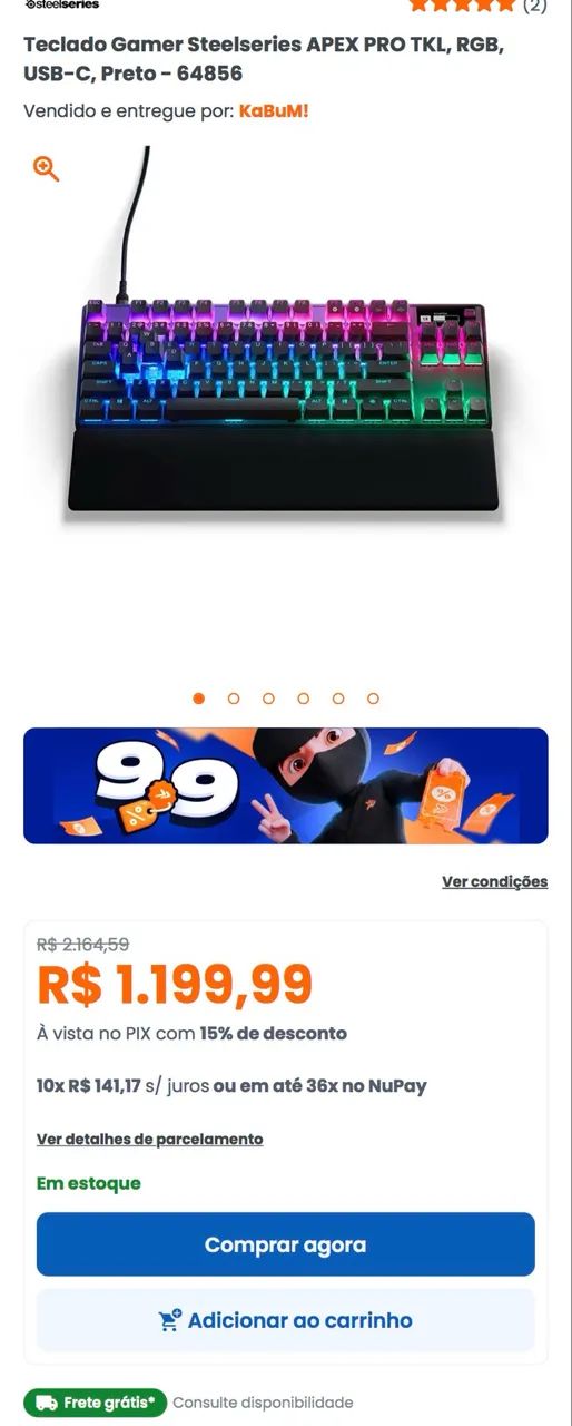 Vendo teclado steelseries apex pro tkl  - Foto 4