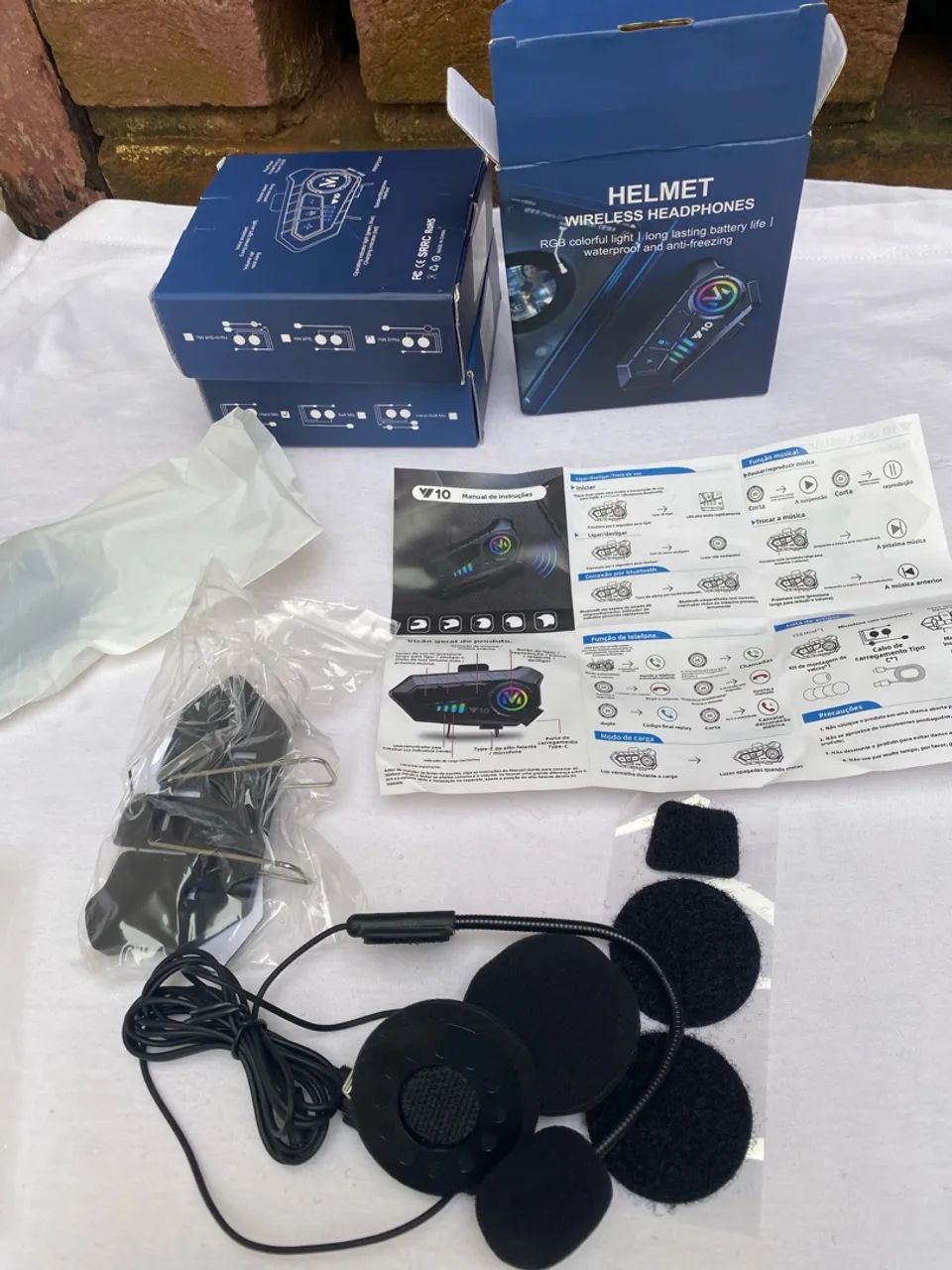 FONE BLUETOOTH MV10 PARA CAPACETE - IPX6  - Foto 5