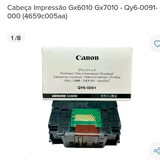 Cabeça impressão 