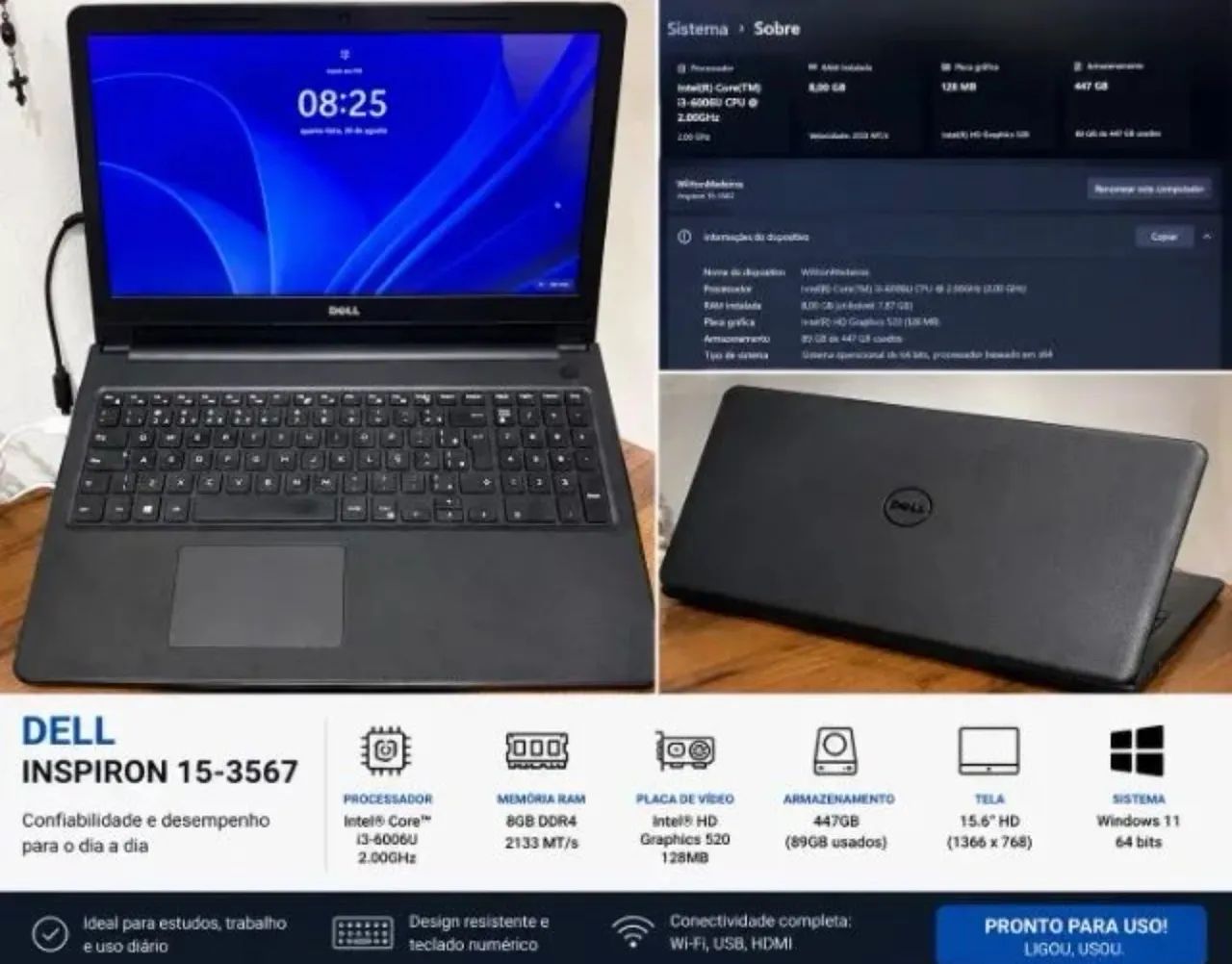 Notebook Dell Inspiron 15