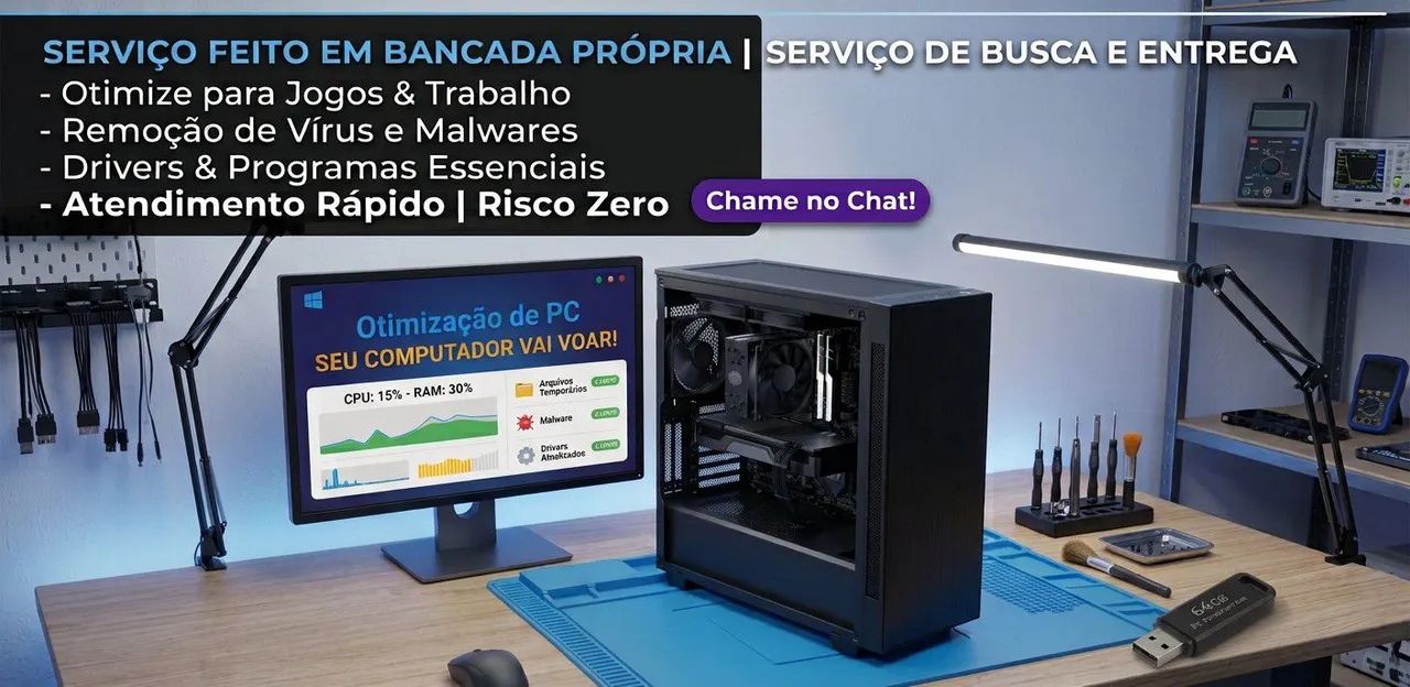 ? Seu PC está Lento? Otimização & Software - Eu Busco e Entrego! ?