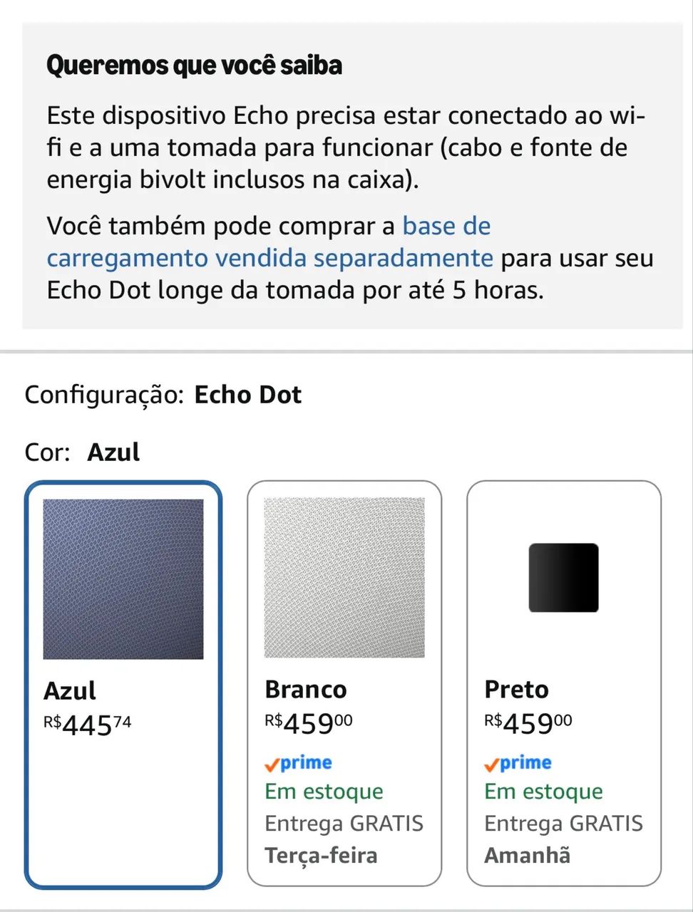 Alexa Echo azul 5ª geração  - Foto 2