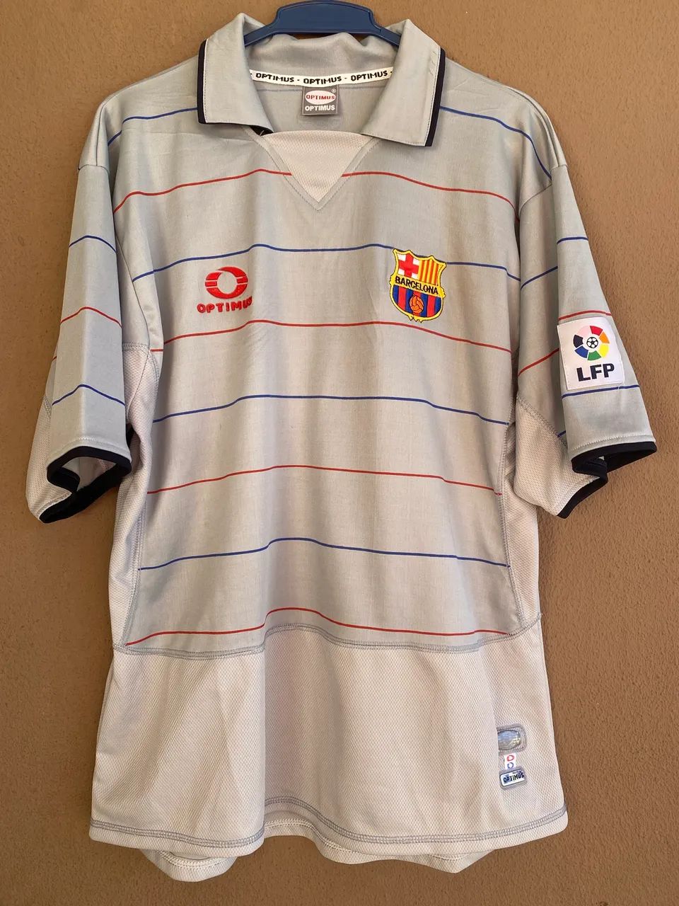 Camisa Barcelona 2003/04 away Cinza - Foto 2